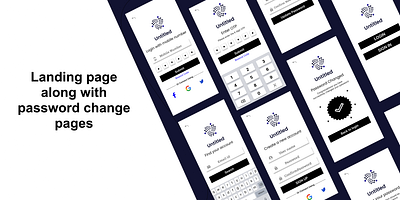 Landing page app design figma graphic design landing login mobile signin ui