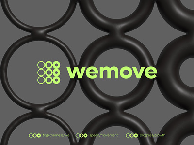 Wemove logo concept ( for sale ) app branding circles fitness growth icon lifestyle logo move movement power progress speed sport togetherness we wemove
