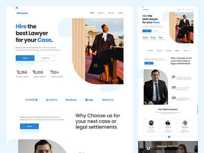 Hire Lawyer Landing Page graphic design homepage landing page landingpage lawyer landing page page ui ui design website