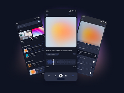 Music Player UI UX Design appdesign music musicapp musicplayer player ui ux