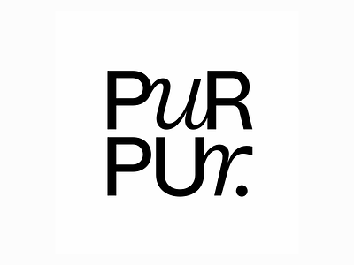 P𝒰R PUr. branding font letter lettering logo logodesign logotype monogram type typeface wordmark