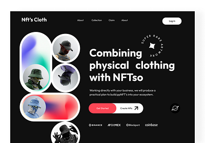 NFT's - Clothing Website Design (B.V) nft art nft cloth nft cloth website nft web app nft website shyed treandy web ui uishyed web webdesign website