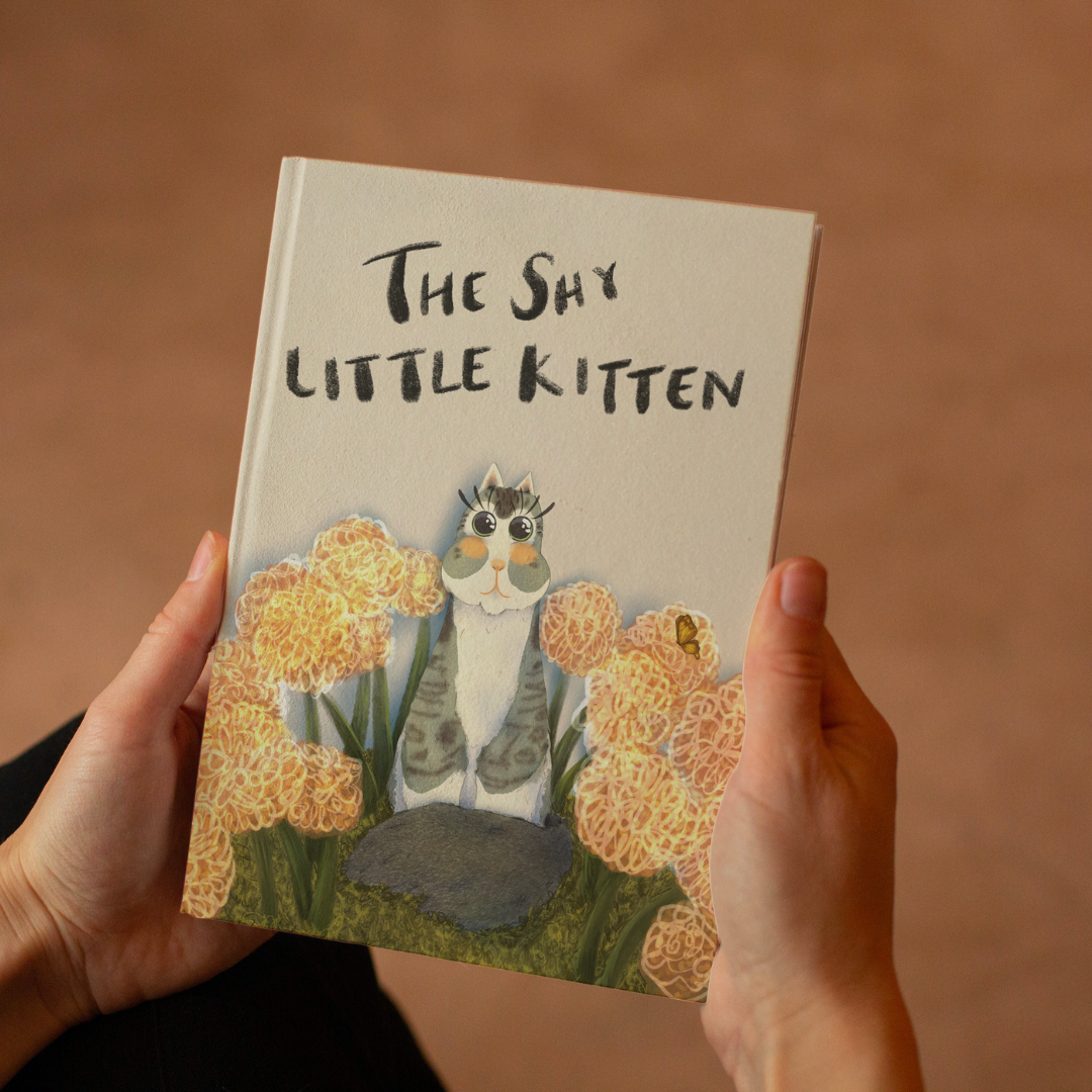 Children Book Cover Design_ The Shy Little Kitten by Abril Ledesma on