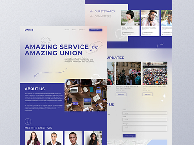 Union landing design landing ui uiux union unions ux webdesign