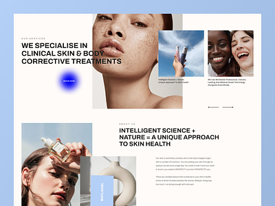 Website Design. Skin Clinic design ui ux
