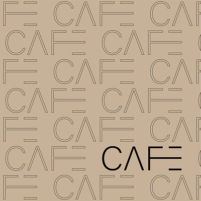 Cafe logo and pattern branding graphic design logo