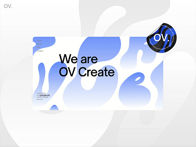 OV Create - Creative Agency / Web Design & Webflow Development about agency branding creative design figma landing page motion design motion graphics portfolio services strategy team ui ux web webdesign webflow website