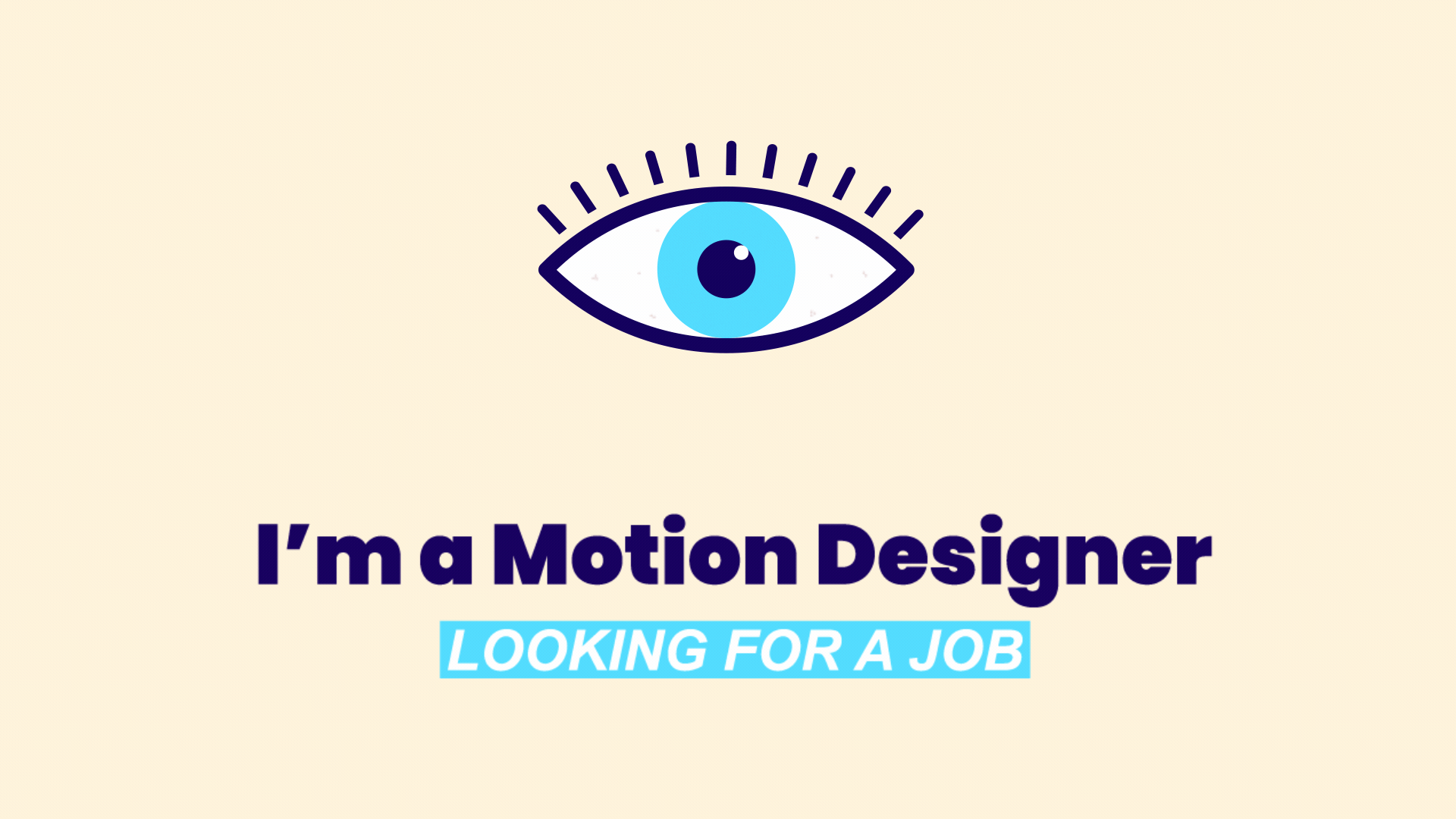 Looking For A Job animation graphic design logo motion graphics