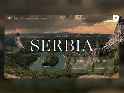 Visit Serbia Travel Website figma travel ui visit website design