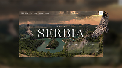 Visit Serbia Travel Website figma travel ui visit website design