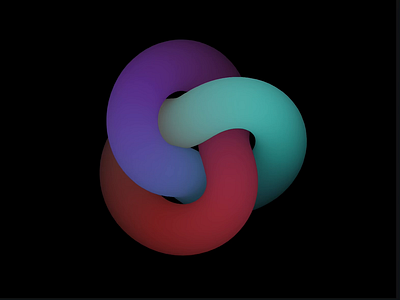 Circular knot 3d animation annulus branding circular knot circular ring color infinity logo round ring spline ∞