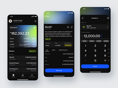 Banking app banking concept finance fintech mobile app startup ux ui
