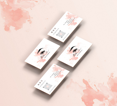 Brand card for makeup master branding design graphic design illustration typography