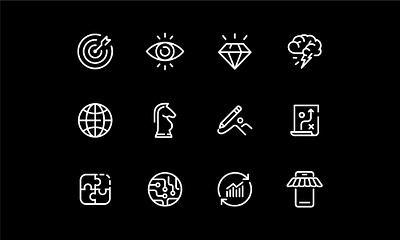 Icons for Timeless Digital brand creation branding designstudio digital icon icon design