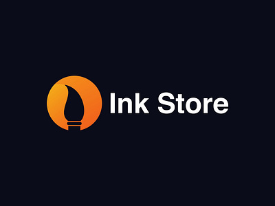 Ink Store modern logo app logo brand design brand identity branding creative design gradient logo illustration ink letter logo logo logo design logo designer logo mark modern logo stationery stationery logo store icon symbol tendding