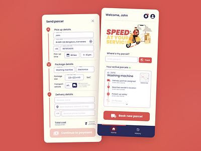 Package Delivery - Mobile App Concept pradyumna