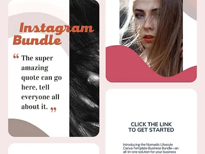 Social Media Template Bundle for Nomadic Lifestyle Influencers branding canva template flexibledesign graphic design social media social media branding