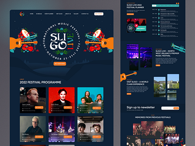Sligo Live | Music Festival in Sligo, Ireland darkwebsite live music festival ui design ux design