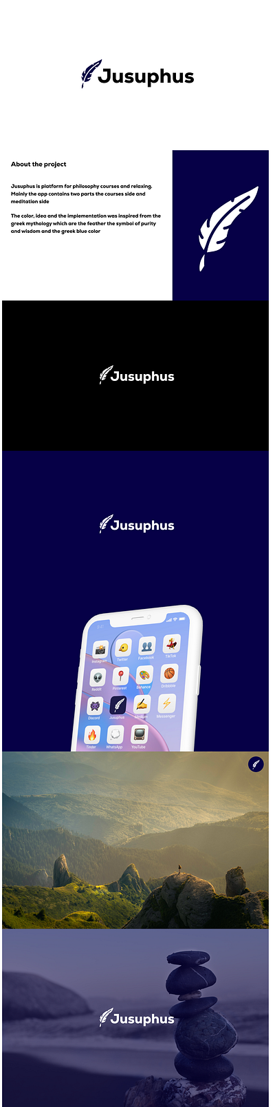 Jusuphus logotype app branding design graphic design illustration logo