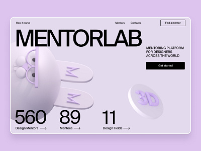 MENTORLAB 3d cg cinema4d design figma mentorlab rozov service ui visualisation wnbl