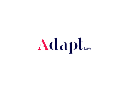 Adapt Law Logo branding law logo