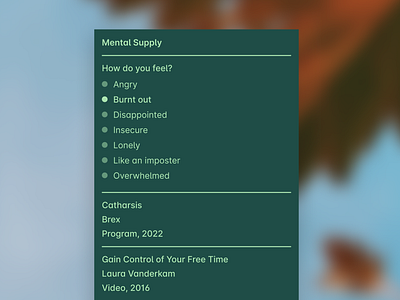 Mental Supply curation design mental health product design resources typography ui web app web design