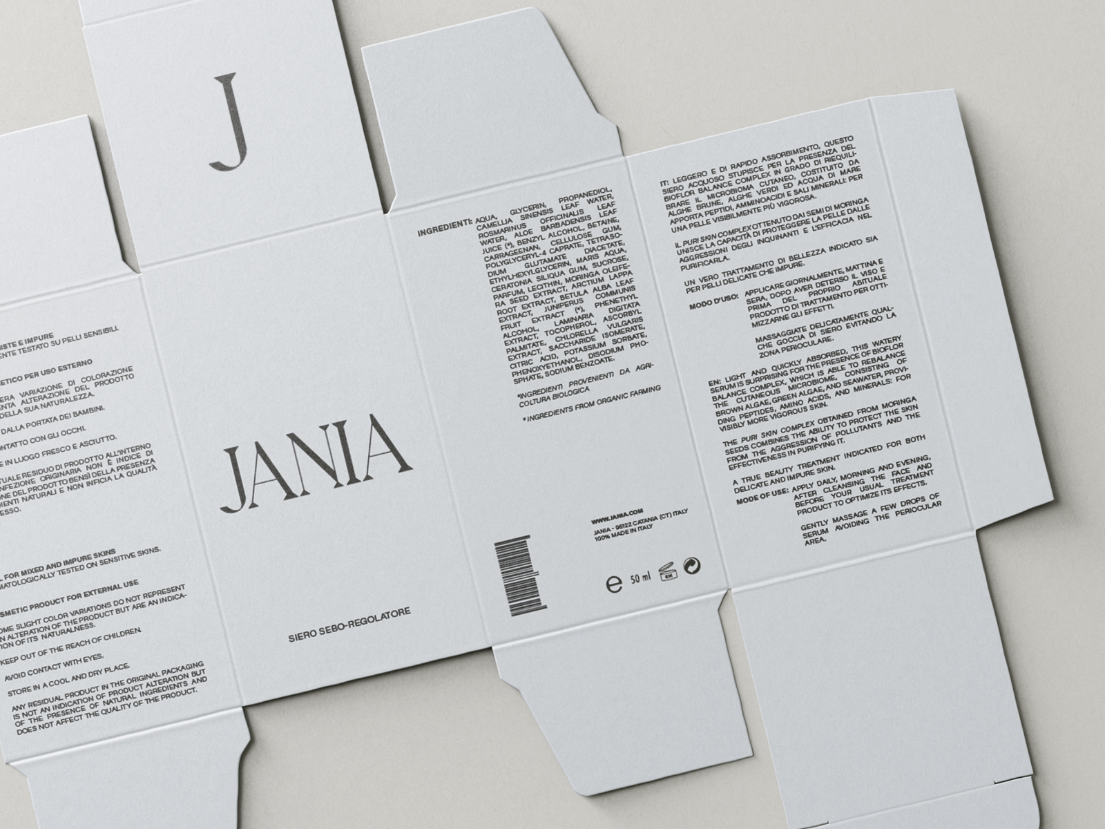 Example of JANIA Brand Identity