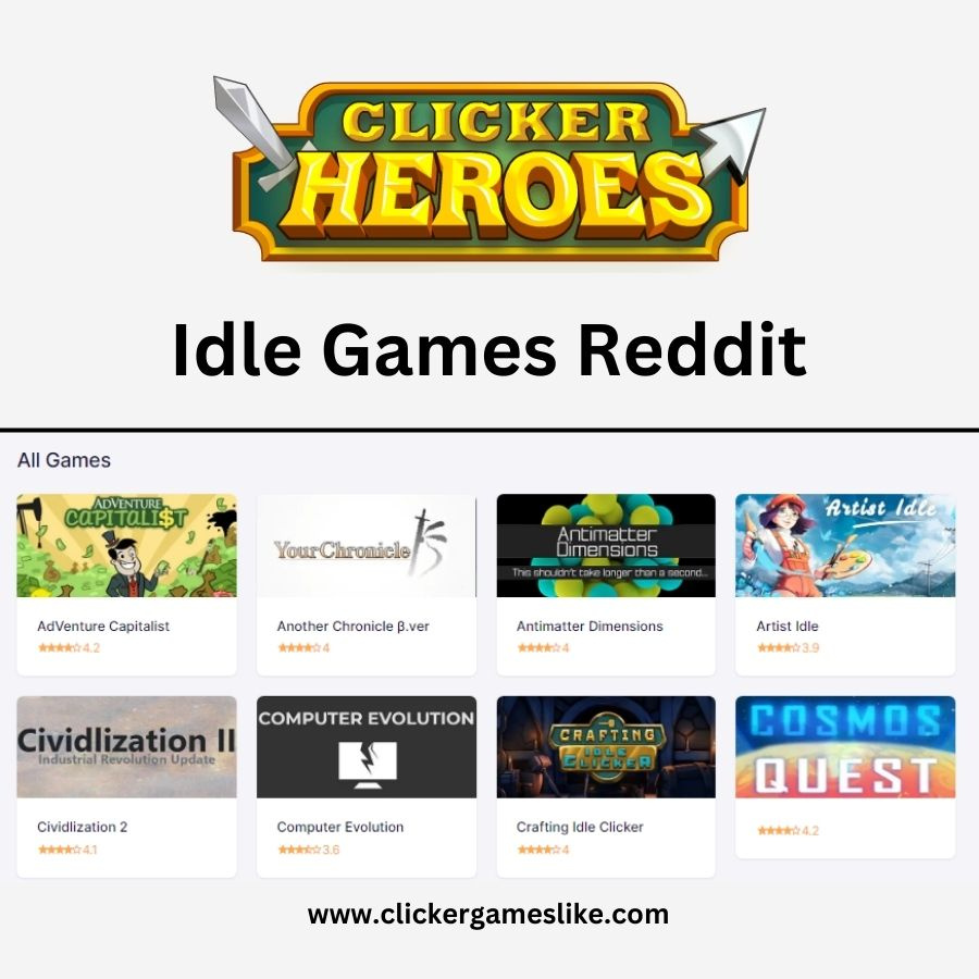 Idle Games Reddit Clicker Games Like by ClickerGamesLike on Dribbble