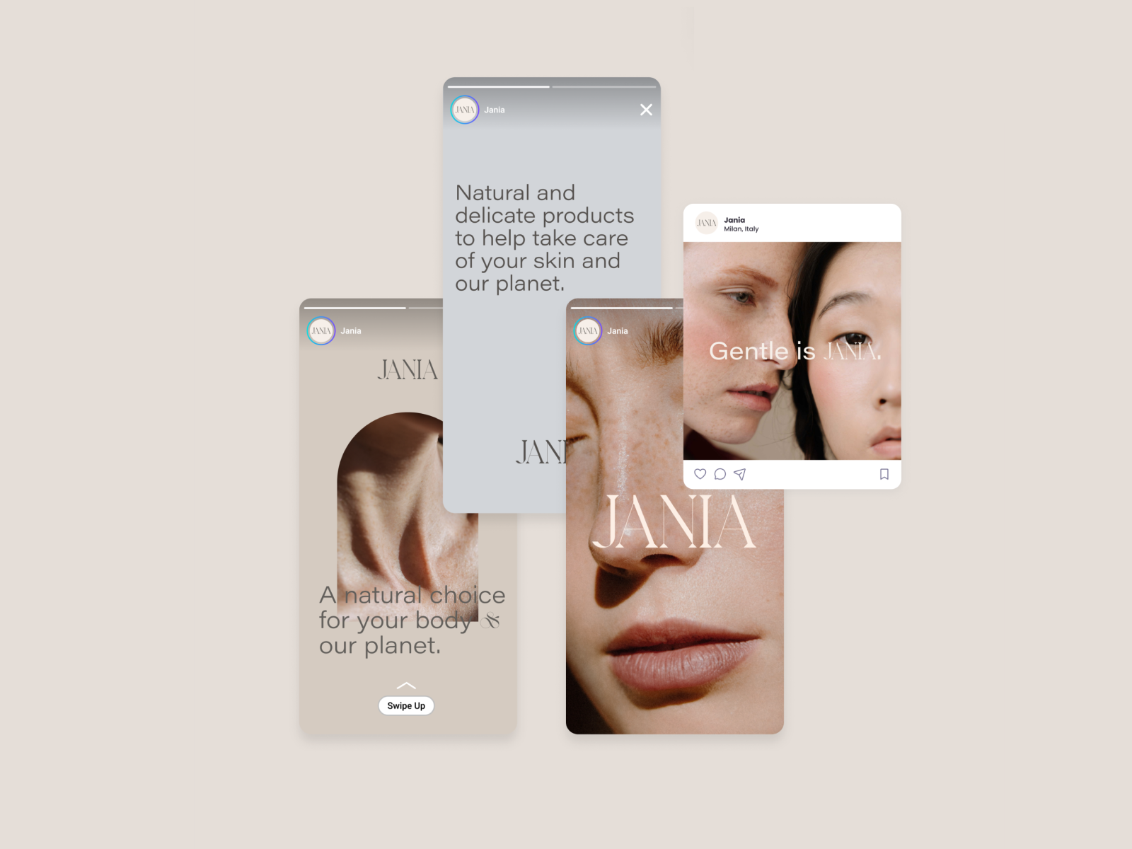Example of JANIA Brand Identity