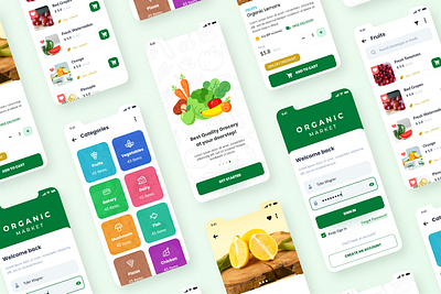 Grocery Store Mobile App: A Case Study🥦📱 app design case study delivery app fruits fruits app grocery grocery app grocery store interface mobile app mobile app design supermarket ui ux vegetable app vegetables web design