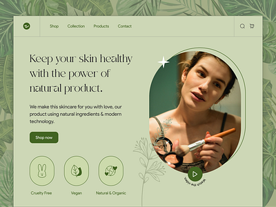 Skincare Product Website agency design freelancer graphic design ui ux web website desog