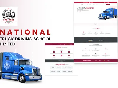 National Truck Driving School css design graphic design html ui ux web design web development website wordpress wordpress website