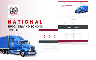 National Truck Driving School css design graphic design html ui ux web design web development website wordpress wordpress website