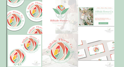 Hillside Flower Co. app branding design graphic design illustration logo typography ui ux vector