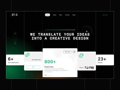 ST_S | Creative Design Agency Landing Page Website 18 agency branding design landing ui uiux ux web