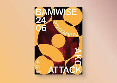 Bamwise concert poster 2021. design graphic design poster print typography