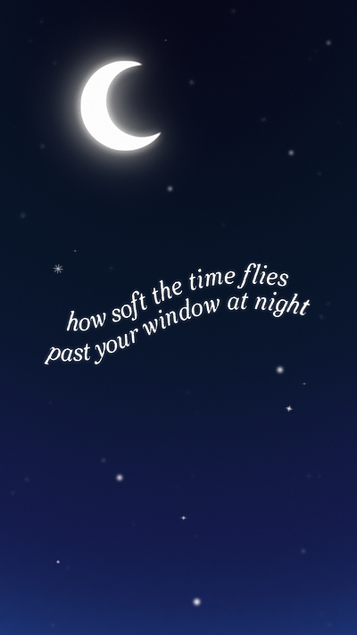 How Soft the Time Flies 2d after effects animation blue how soft the time flies loop lyrics night shooting star text animation time flies townes van zandt