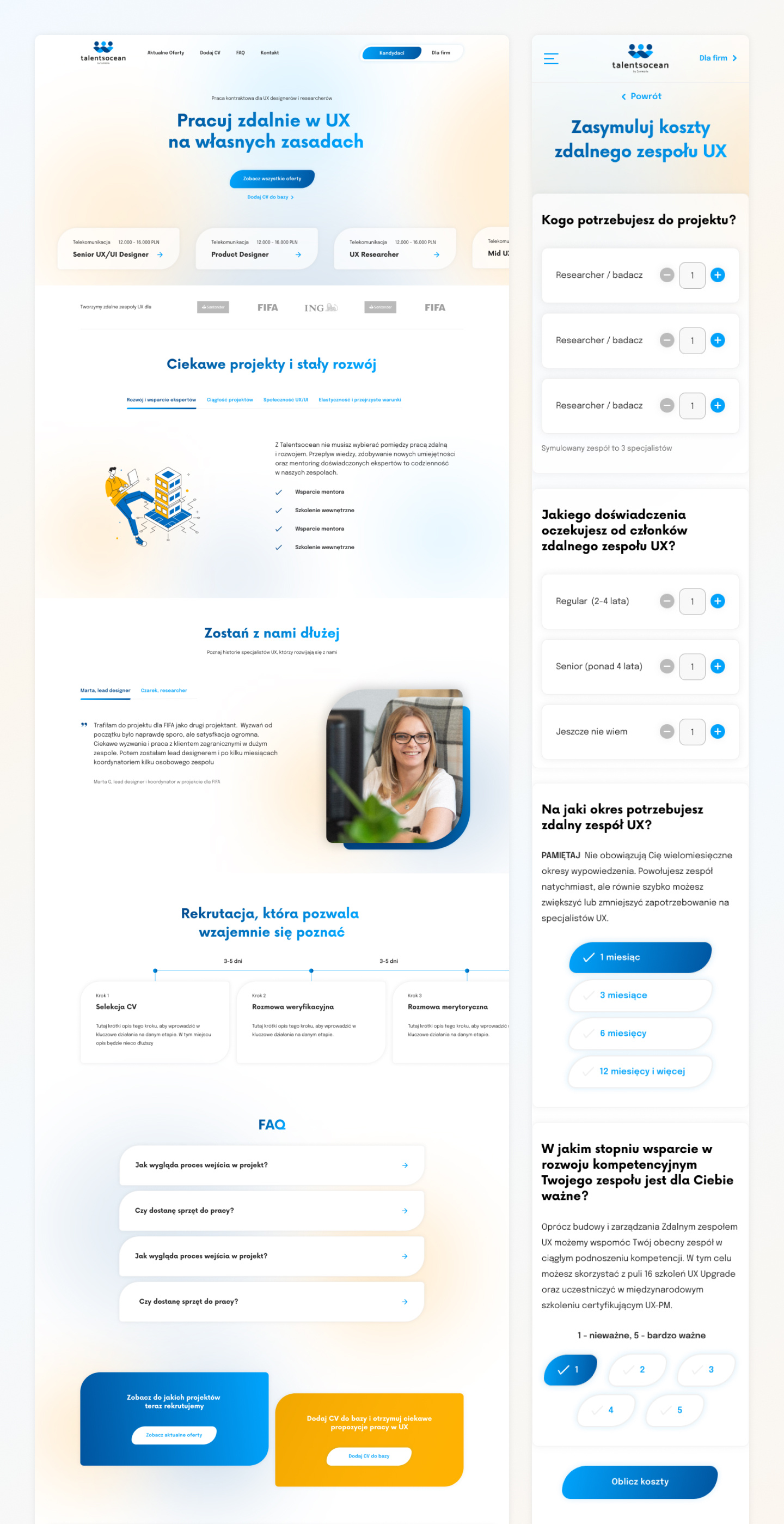 Landing page concept landing page ui ux