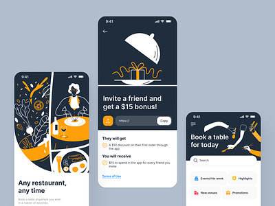 Restaurant booking mobile app book a table booking booking platform cancel the booking mobile refer a friend referral program reservation restaurant zoftify
