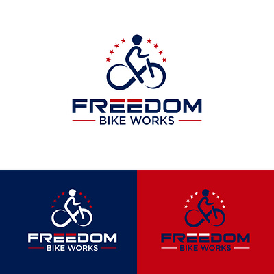 Freedom Bike Logo design branding brandlogo design flat illustration logo logodesigner logofolio logopassion minimal vector