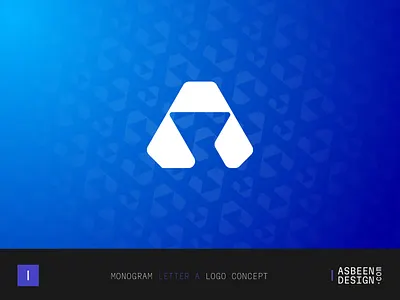 Letter A Monogram Concept a abstract brand branding clean design letter a logo minimalist vector