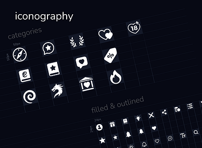💫 Iconography app application design fill gradient graphic design icon iconography icos illustration linear ui ux vector
