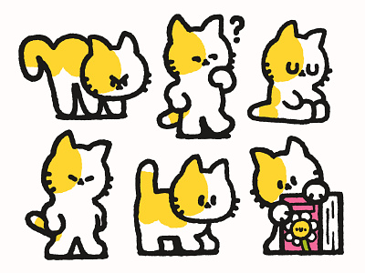 Bodega Cat Mascot bodega cat book brand design branding cartoon character design cute design doodle fun graphic design illustration japanese kawaii logo mascot design poses