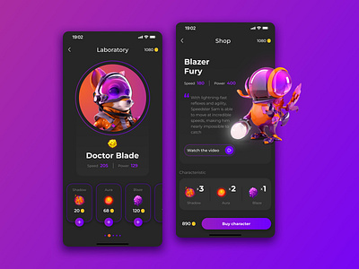 Game application design game gaming illustration ui ui ux ux