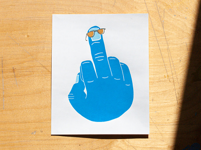 Cool as Fuck graphic design illustration ink linoblock linoprint print print making