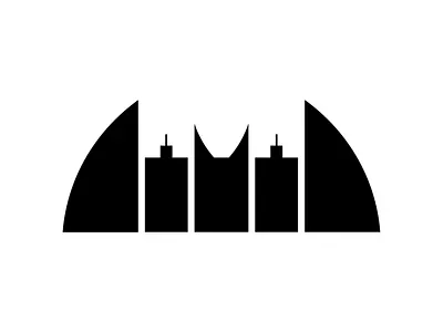 Gotham City estate agency branding design graphic design illustration logo logos logotype vector