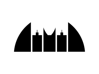 Gotham City estate agency branding design graphic design illustration logo logos logotype vector