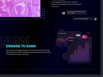 Landing page for athlete marketplace branding coming soon design desktop futuristic landing page landing page design nft sports sportstech tech ui ui design ux design visual design web design web3