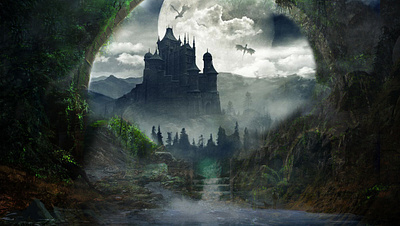 Hidden Castle illustration matpainting