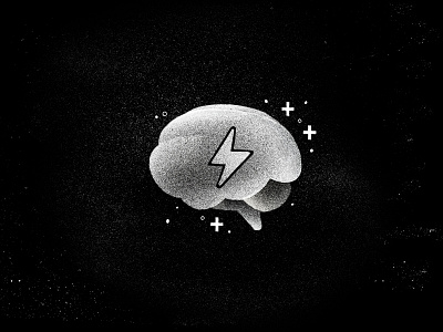 Mindset black and white brain idea ideas illustration inspiration lightning mind mindset power texture thing thinking